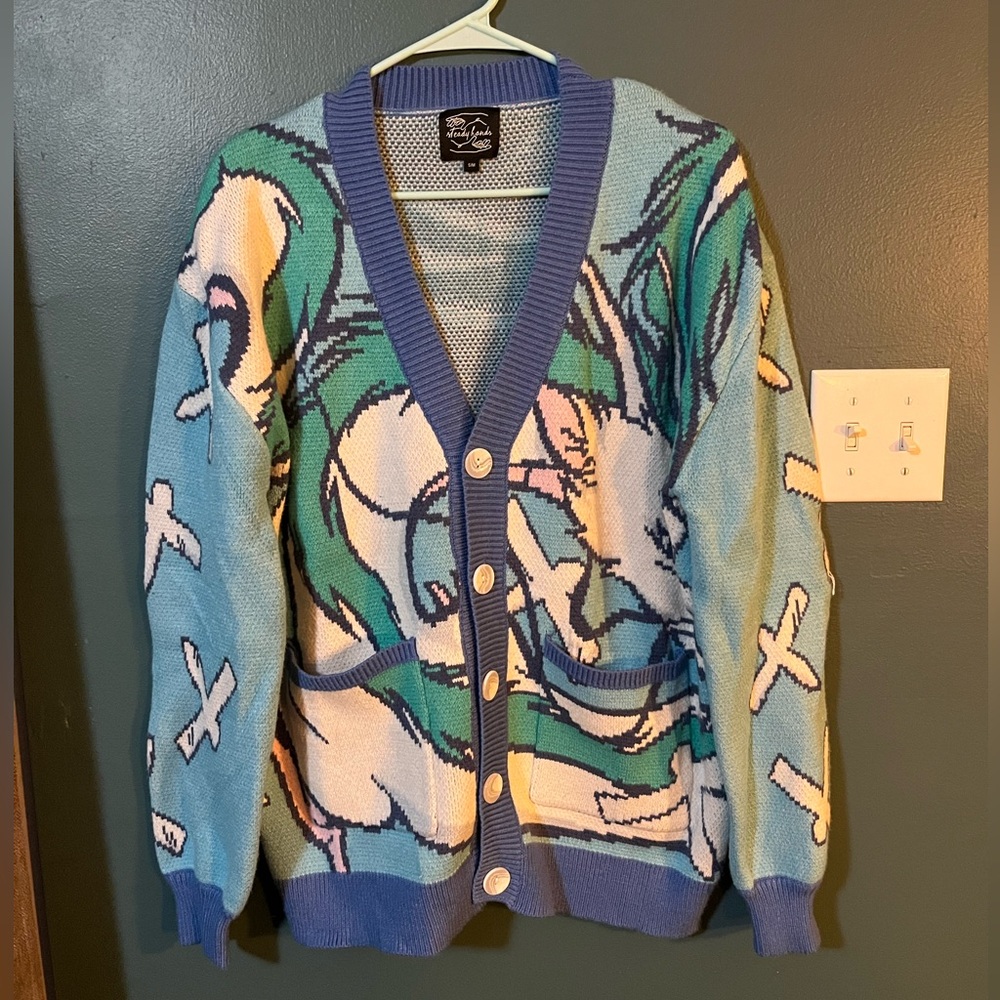 Haku Spirited Away Studio Ghibli Steady Hands Cardigan Sweater